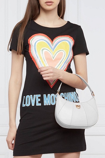 Кожаная сумка Mini Love Half Moon 25x17 см (3 расцветки)   