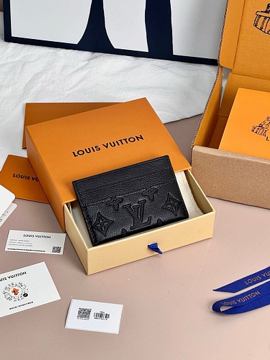 Кожаный кардхолдер Louis Vuitton Premium 11x7x0.5 см   