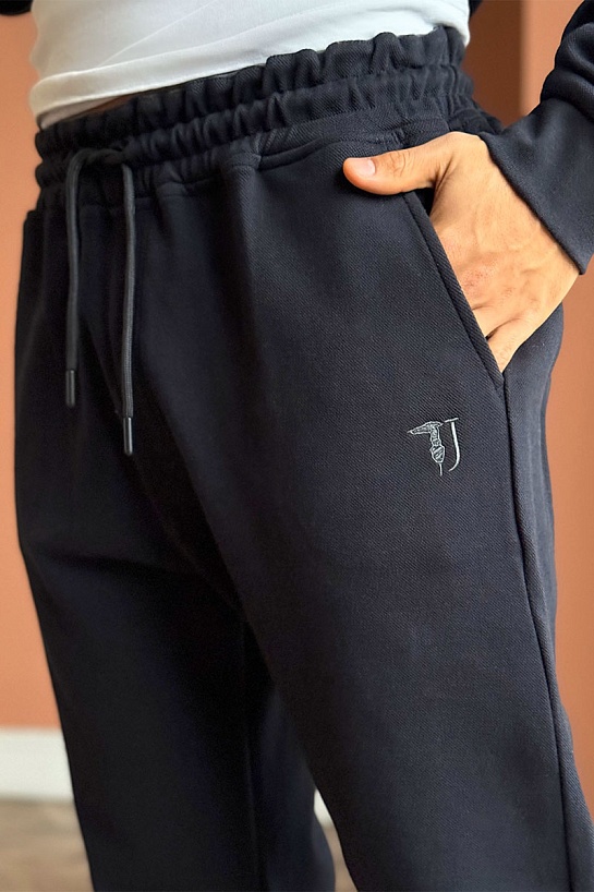 Спортивный костюм Trussardi logo-embroidered - Navy