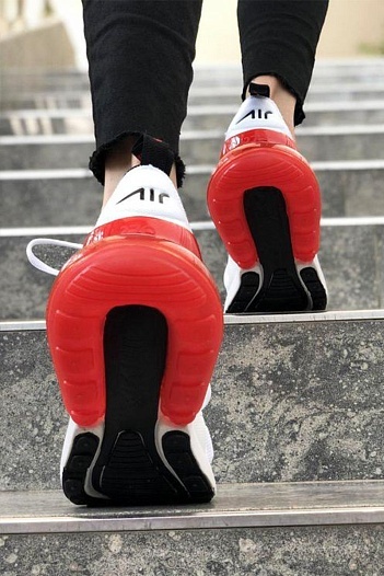 Кроссовки Nike Air Max 270 - White / Red   
