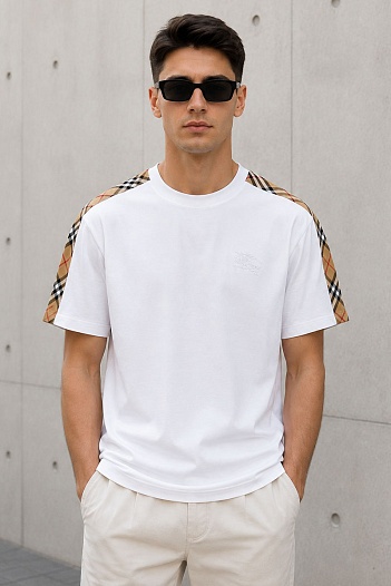 Футболка белого цвета Burberry Premium   