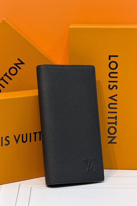 Кожаный бумажник Louis Vuitton Brazza premium 10x19x2 см