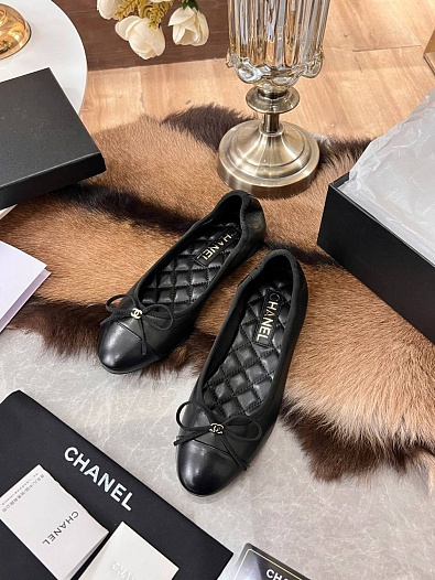 Женские балетки Chanel Flats - Black   