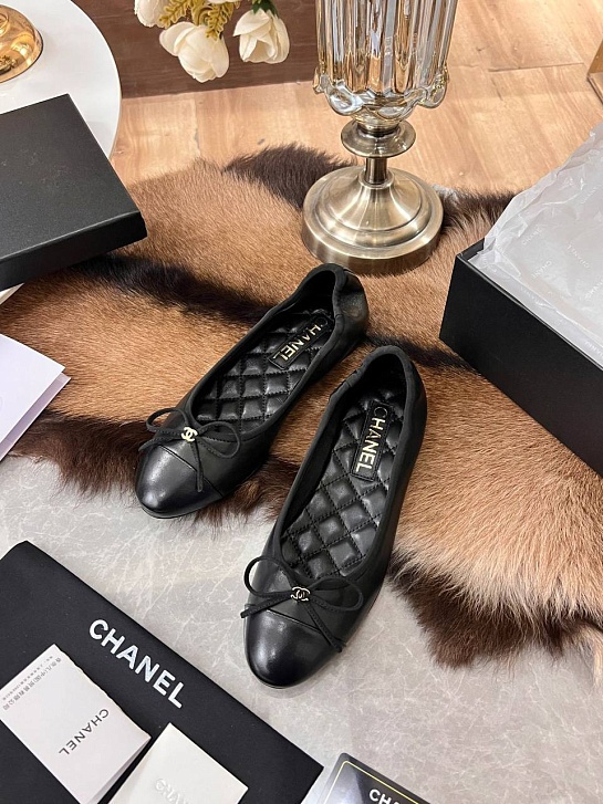 Женские балетки Chanel Flats - Black