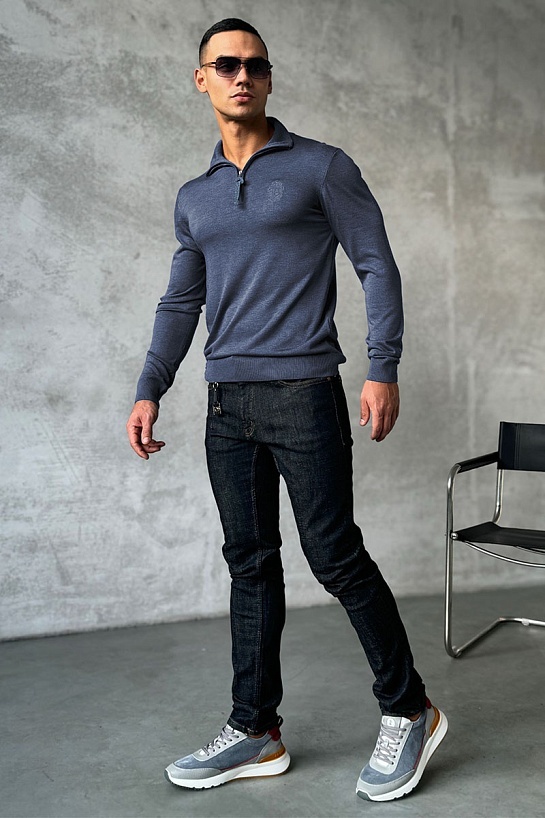 Мужская кофта Billionaire zip-up - Indigo