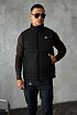 Мужской жилет чёрного цвета Stone Island compass badge