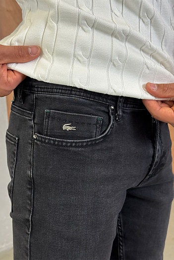 Мужские чёрные джинсы Lacoste   