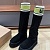 Женские сапоги UGG Classic Sweater Letter - Black