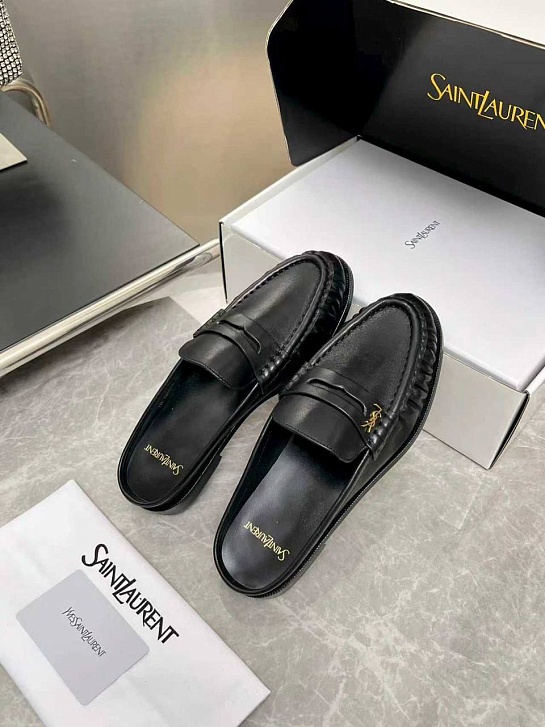 Женские кожаные мюли Yves Saint Laurent premium