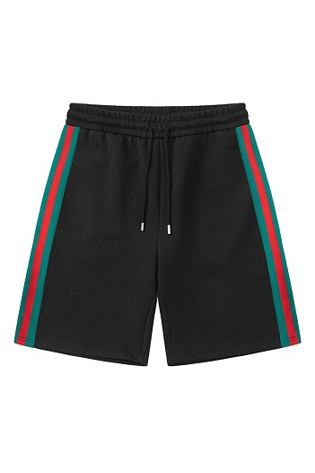 Мужские чёрные шорты Gucci GG Jacquard   