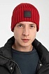 Шапка Hugo Boss Flavio logo-patch - Red