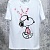 Мужская футболка Iceberg embroidered Snoopy - White
