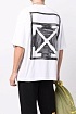 Белая оверсайз футболка Off-White Arrows