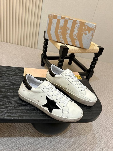 Мужские кожаные кроссовки Golden Goose Super-Star   