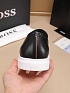 Кожаные лоферы Hugo Boss embossed logo - Black / White