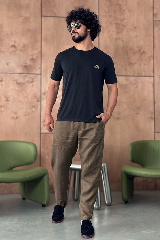 Мужские коричневые брюки Loro Piana