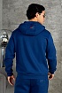 Утеплённая кофта на флисе Paul & Shark синего цвета