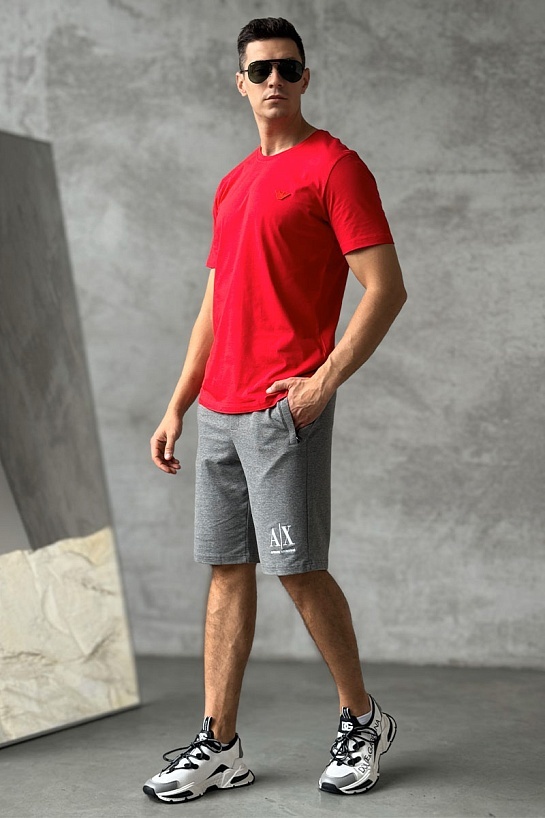 Мужские серые шорты Armani Exchange