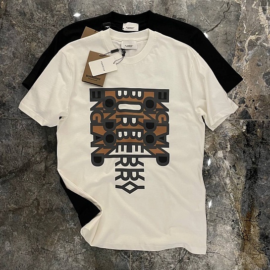 Белая футболка Burberry London England