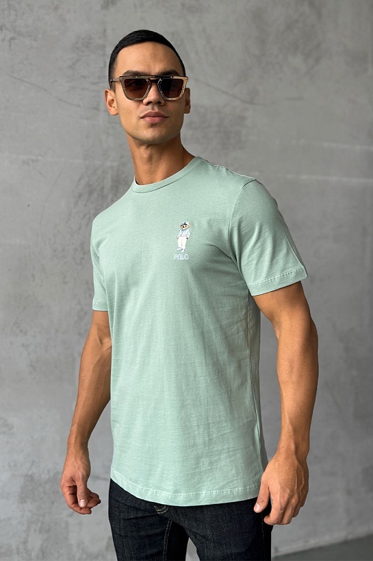 Футболка Роlо Ralрh Lаurеn logo-embroidered - Mint Green
