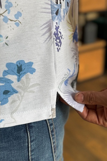 Мужское поло Etro "Floral" - White   