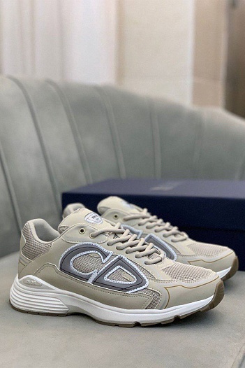 Мужские бежевые кроссовки Dior B30   
