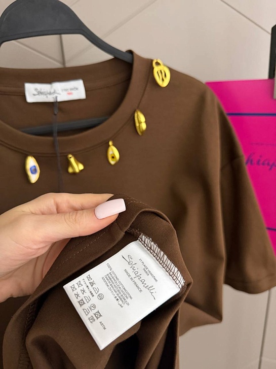 Женская базовая футболка Schiaparelli premium - Brown