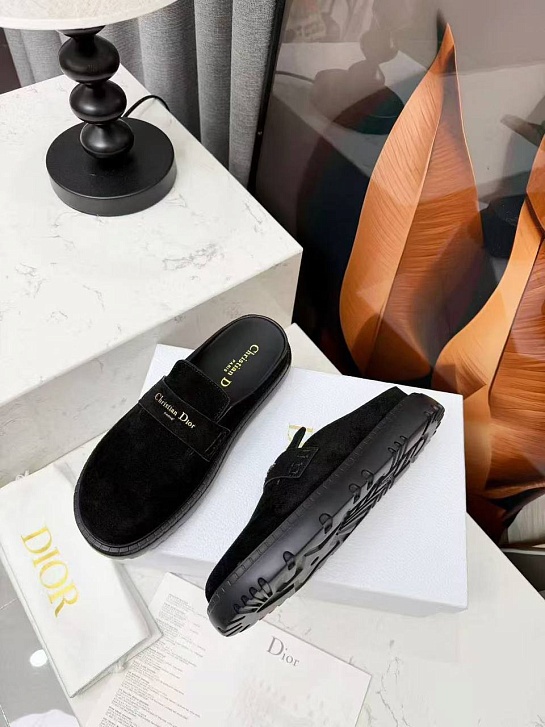 Женские замшевые мюли Dior Boy