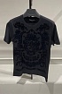 Чёрная футболка Dolce&Gabbana с фактурным принтом