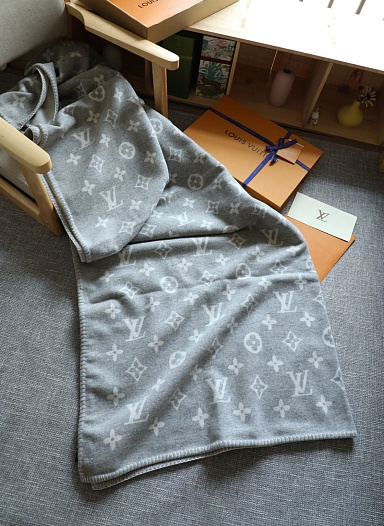 Плед Louis Vuitton Monogram premium 180x140 см   