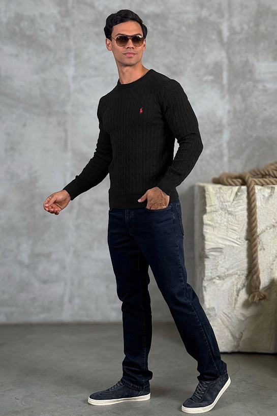 Мужской джемпер Polo Ralph Lauren cable-knit - Black