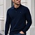 Тёмно-синее поло с длинным рукавом Tommy Hilfiger