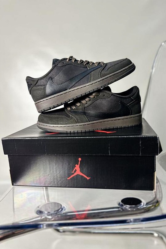 Кроссовки Travis Scott x Nike Air Jordan 1 Low "Velvet Brown" Premium