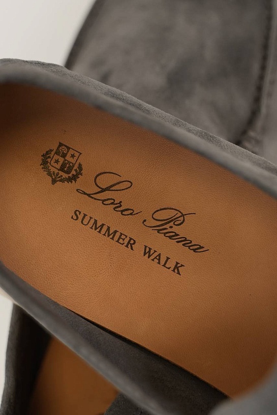 Мужские замшевые лоферы Loro Piana Summer Walk