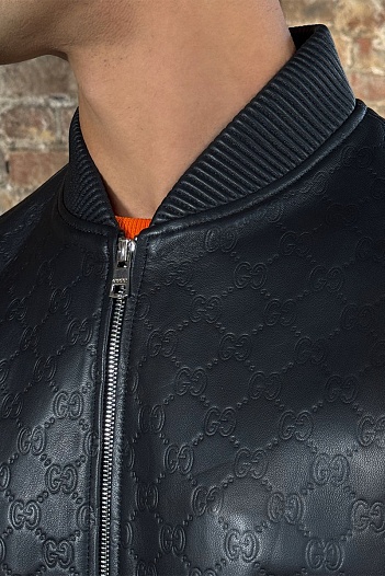 Кожаная куртка Gucci premium   