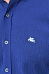 Мужская синяя рубашка Etro Pegasus logo