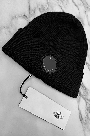 Шапка C.P. Company Single Lens - Black   