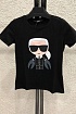 Женская чёрная футболка Karl Lagerfeld "Cancer"