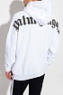 Белое оверсайз худи Palm Angels Classic logo-print