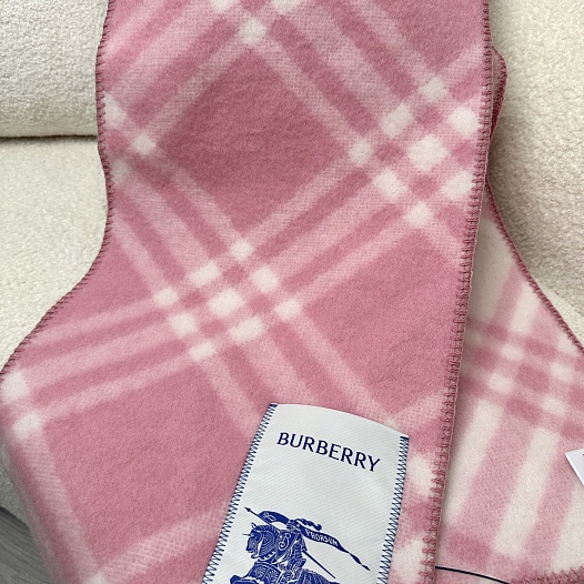 Шарф Burberry Check premium 182x30 см - Pink   