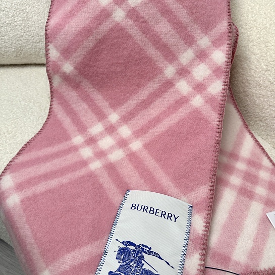 Шарф Burberry Check premium 182x30 см - Pink