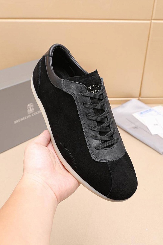 Мужские замшевые кроссовки Brunello Cucinelli