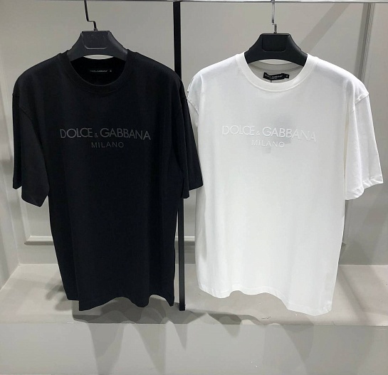 Чёрная оверсайз футболка Dolce & Gabbana