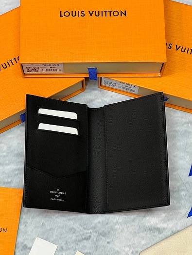Кожаная обложка для паспорта Louis Vuitton Premium 10x14x2.5 см   