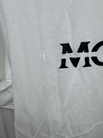 Мужская футболка Moncler белого цвета   