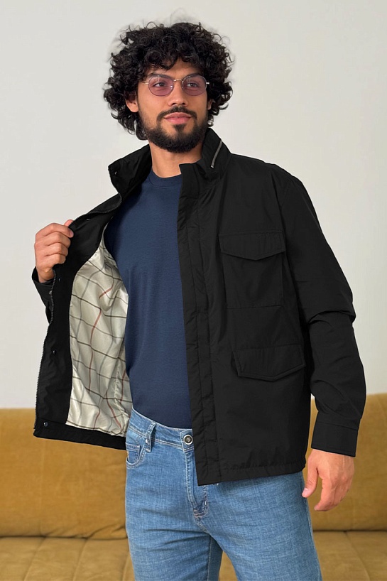 Мужская чёрная куртка Loro Piana Traveler