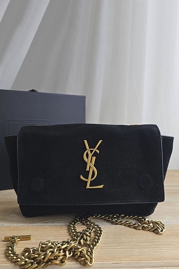 Замшевая сумка Yves Saint Laurent Kate 25x14 см   
