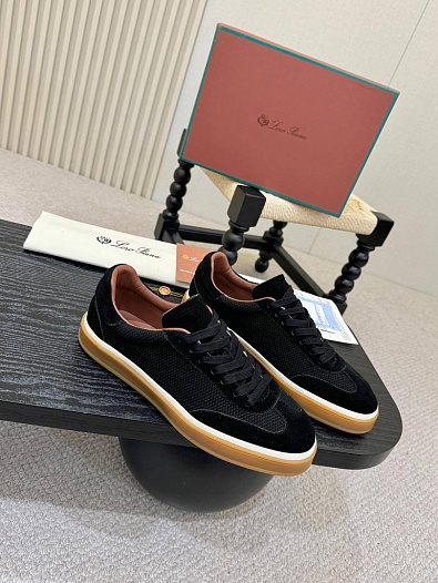 Мужские кроссовки Loro Piana Tennis Walk - Black   