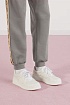 Мужские кожаные кроссовки Gucci - White