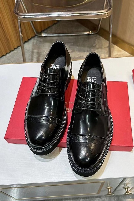 Мужские кожаные ботинки Salvatore Ferragamo